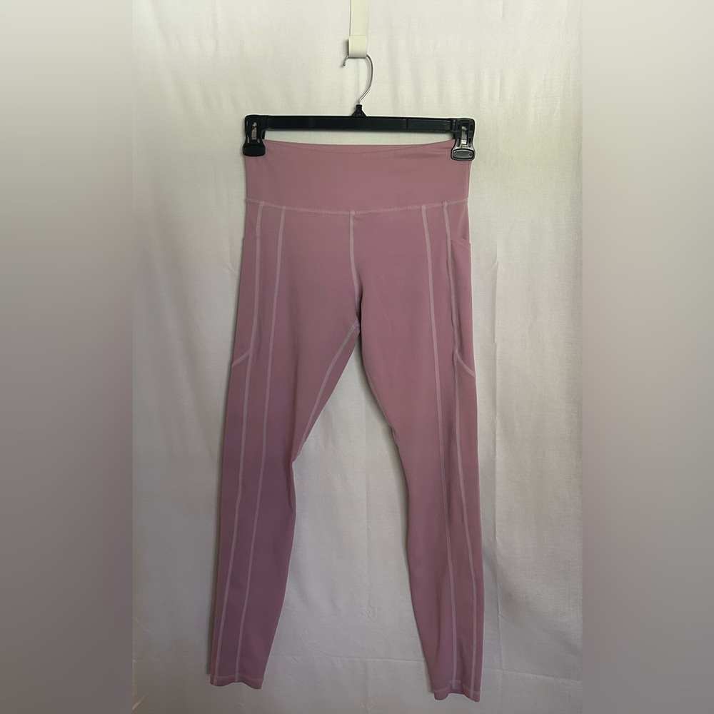 Curves N Combat Boots - Pink High-Waisted Leggings